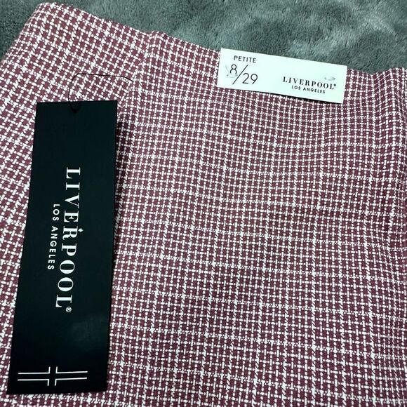 NWTs Liverpool Plaid Pencil Skirt Size 8 Petite - Picture 6 of 8